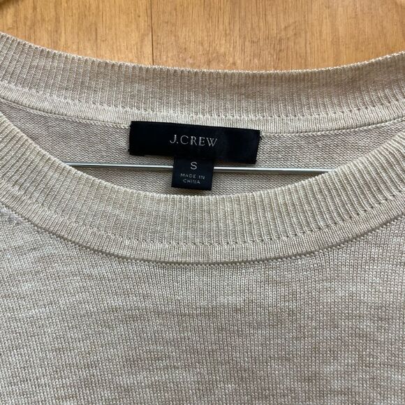 J. Crew Tan Crewneck Sweater - Picture 2 of 3